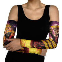 Personalized Spain Football Bull Mascot Arm Sleeves Spanish Pride Champion Trophy Graphic Art