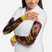 Personalized Spain Football Bull Mascot Arm Sleeves Spanish Pride Champion Trophy Graphic Art