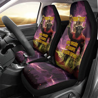 Personalized Spain Football Bull Mascot Car Seat Cover Spanish Pride Champion Trophy Graphic Art