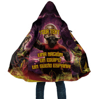 Personalized Spain Football Bull Mascot Cloak Spanish Pride Champion Trophy Graphic Art