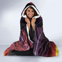 Personalized Spain Football Bull Mascot Hooded Blanket Spanish Pride Champion Trophy Graphic Art