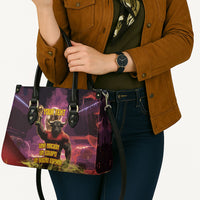 Personalized Spain Football Bull Mascot Leather Bag Spanish Pride Champion Trophy Graphic Art