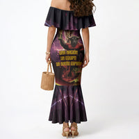 Personalized Spain Football Bull Mascot Mermaid Dress Spanish Pride Champion Trophy Graphic Art