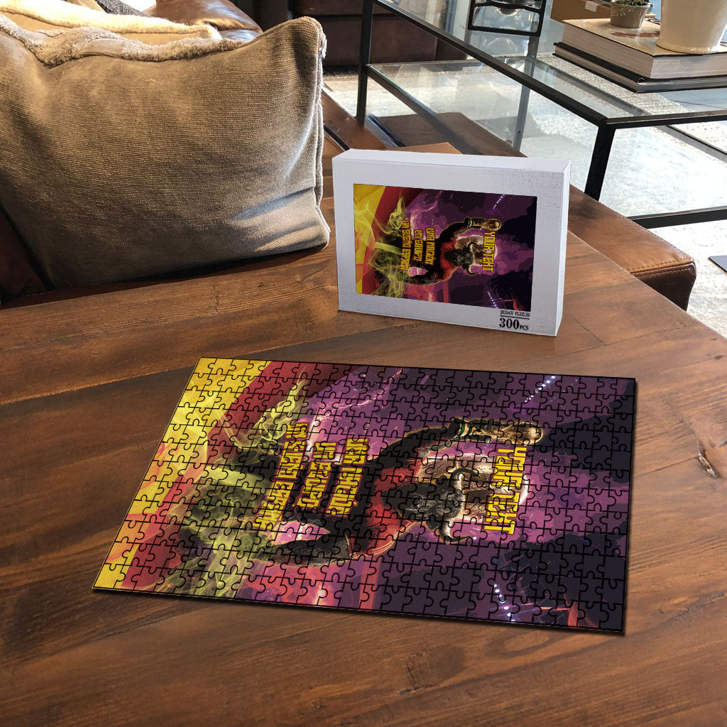 Personalized Spain Football Bull Mascot Puzzle Spanish Pride Champion Trophy Graphic Art