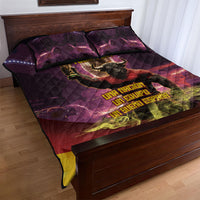 Personalized Spain Football Bull Mascot Quilt Bed Set Spanish Pride Champion Trophy Graphic Art