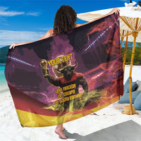 Personalized Spain Football Bull Mascot Sarong Spanish Pride Champion Trophy Graphic Art