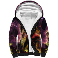 Personalized Spain Football Bull Mascot Sherpa Hoodie Spanish Pride Champion Trophy Graphic Art