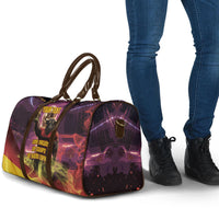 Personalized Spain Football Bull Mascot Travel Bag Spanish Pride Champion Trophy Graphic Art