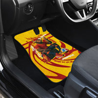 Spain Football Bull Mascot Car Mats Spanish Pride Champion Soccer Trophy Graffiti