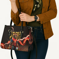 Spain Football Leather Bag Spanish Pride Bull Mascot Gothic Metal Lightning Storm
