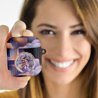 Iris Goddess AirPods Case Rainbow Winged Iris - Pitcher Lyre And Greek Key