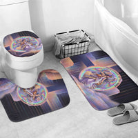 Iris Goddess Bathroom Set Rainbow Winged Iris - Pitcher Lyre And Greek Key