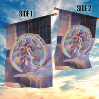Iris Goddess Garden Flag Rainbow Winged Iris - Pitcher Lyre And Greek Key