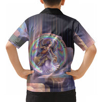 Iris Goddess Hawaiian Shirt Rainbow Winged Iris - Pitcher Lyre And Greek Key