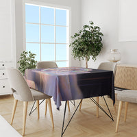 Iris Goddess Tablecloth Rainbow Winged Iris - Pitcher Lyre And Greek Key