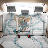 Iris Goddess Back Car Seat Cover Winged Iris Caduceus Staff Rainbow Ribbon Greek Key