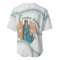 Iris Goddess Baseball Jersey Winged Iris Caduceus Staff Rainbow Ribbon Greek Key