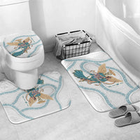 Iris Goddess Bathroom Set Winged Iris Caduceus Staff Rainbow Ribbon Greek Key