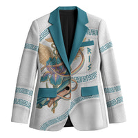 Iris Goddess Blazer Winged Iris Caduceus Staff Rainbow Ribbon Greek Key