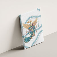 Iris Goddess Canvas Wall Art Winged Iris Caduceus Staff Rainbow Ribbon Greek Key