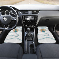Iris Goddess Car Mats Winged Iris Caduceus Staff Rainbow Ribbon Greek Key