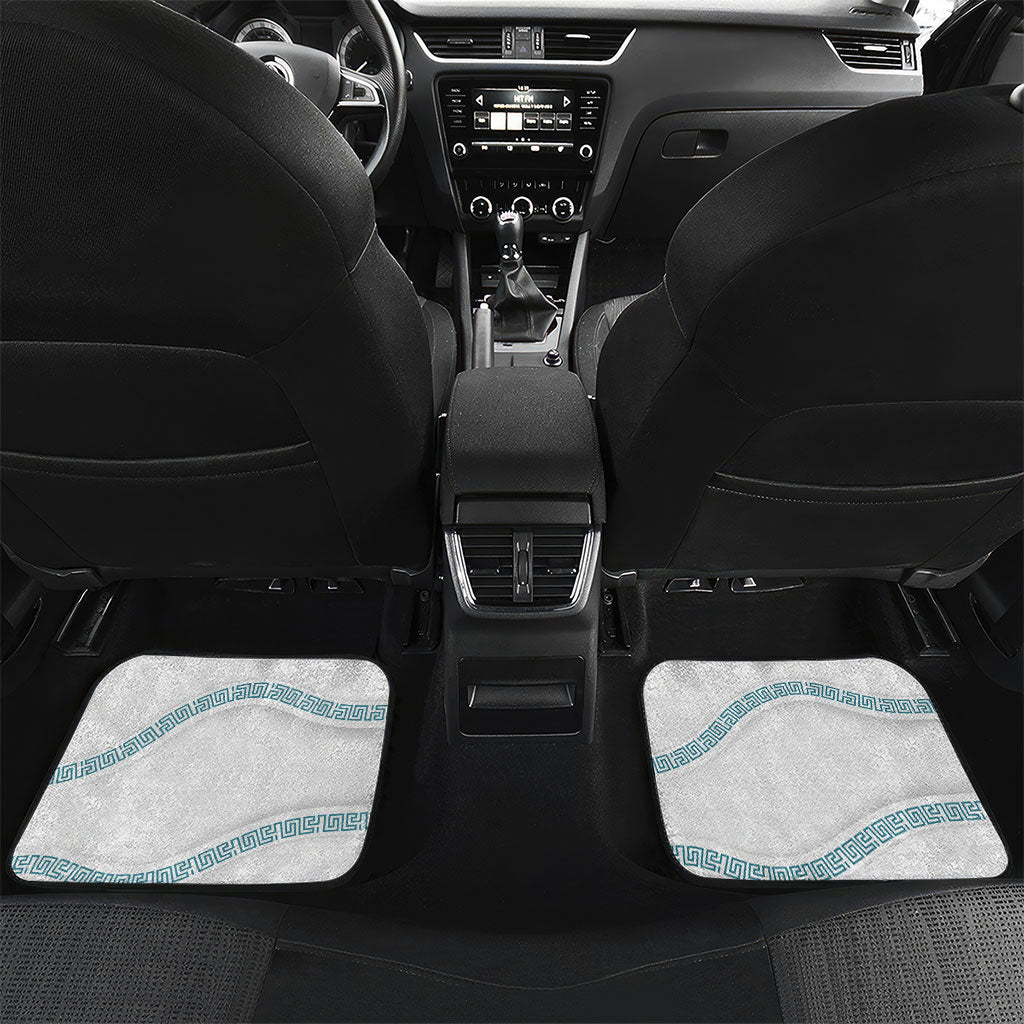 Iris Goddess Car Mats Winged Iris Caduceus Staff Rainbow Ribbon Greek Key