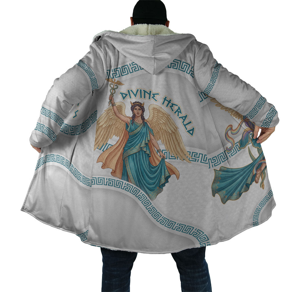 Iris Goddess Cloak Winged Iris Caduceus Staff Rainbow Ribbon Greek Key