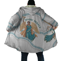 Iris Goddess Cloak Winged Iris Caduceus Staff Rainbow Ribbon Greek Key