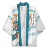Iris Goddess Kimono Winged Iris Caduceus Staff Rainbow Ribbon Greek Key