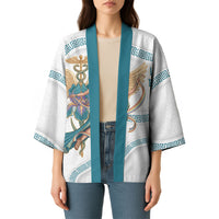 Iris Goddess Kimono Winged Iris Caduceus Staff Rainbow Ribbon Greek Key