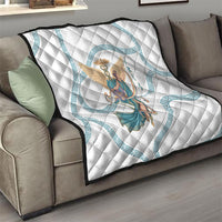 Iris Goddess Quilt Winged Iris Caduceus Staff Rainbow Ribbon Greek Key