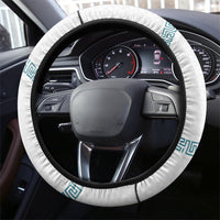 Iris Goddess Steering Wheel Cover Winged Iris Caduceus Staff Rainbow Ribbon Greek Key