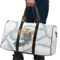 Iris Goddess Travel Bag Winged Iris Caduceus Staff Rainbow Ribbon Greek Key
