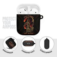 Hecate Triple Goddess AirPods Case Greek Hecate Flaming Torches Key Snake And Hounds