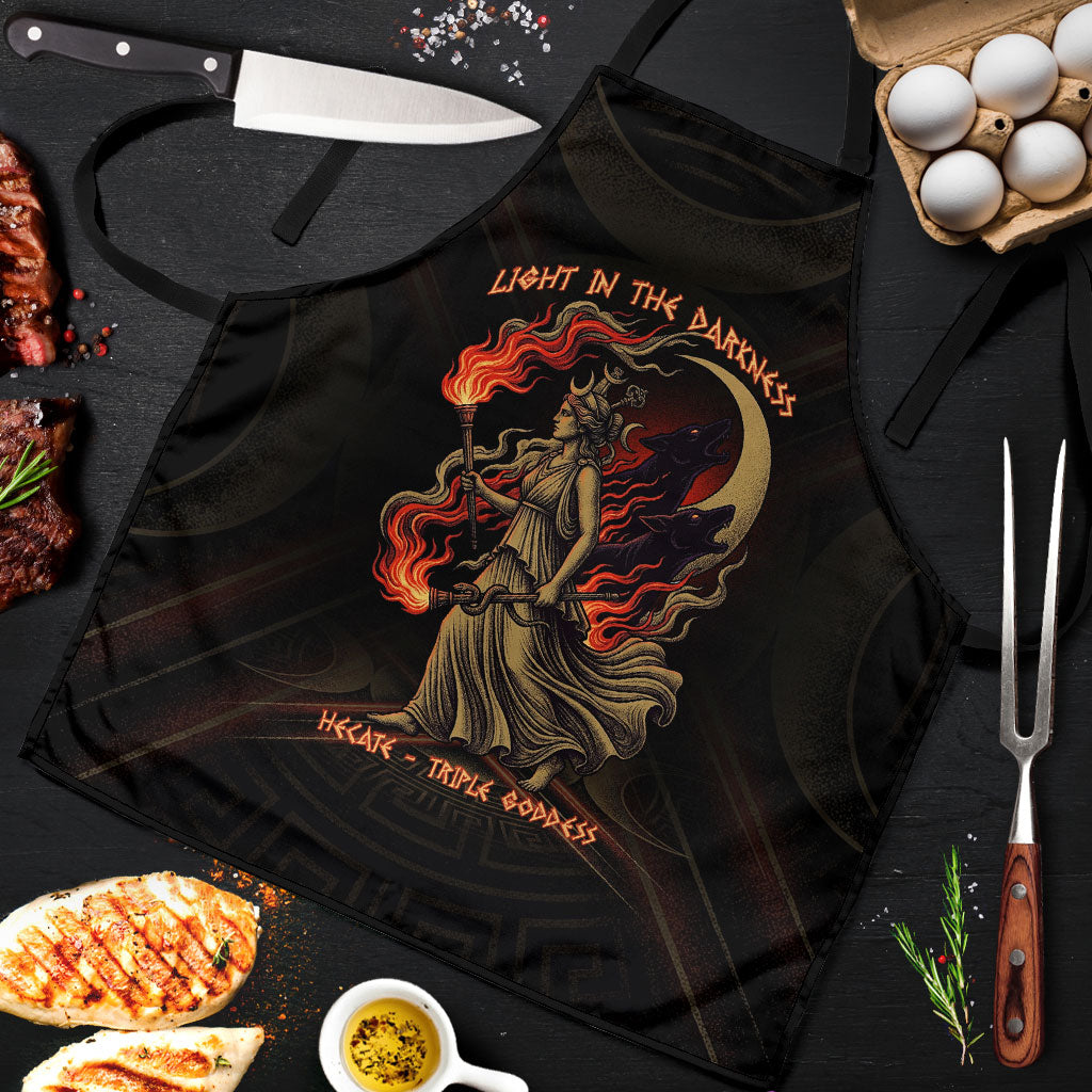 Hecate Triple Goddess Apron Greek Hecate Flaming Torches Key Snake And Hounds