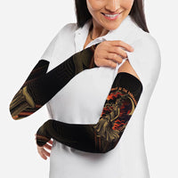 Hecate Triple Goddess Arm Sleeves Greek Hecate Flaming Torches Key Snake And Hounds