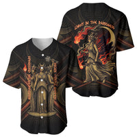 Hecate Triple Goddess Baseball Jersey Greek Hecate Flaming Torches Key Snake And Hounds