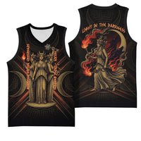 Hecate Triple Goddess Basketball Jersey Greek Hecate Flaming Torches Key Snake And Hounds