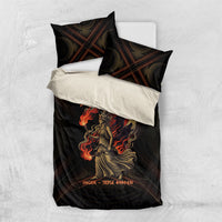 Hecate Triple Goddess Bedding Set Greek Hecate Flaming Torches Key Snake And Hounds