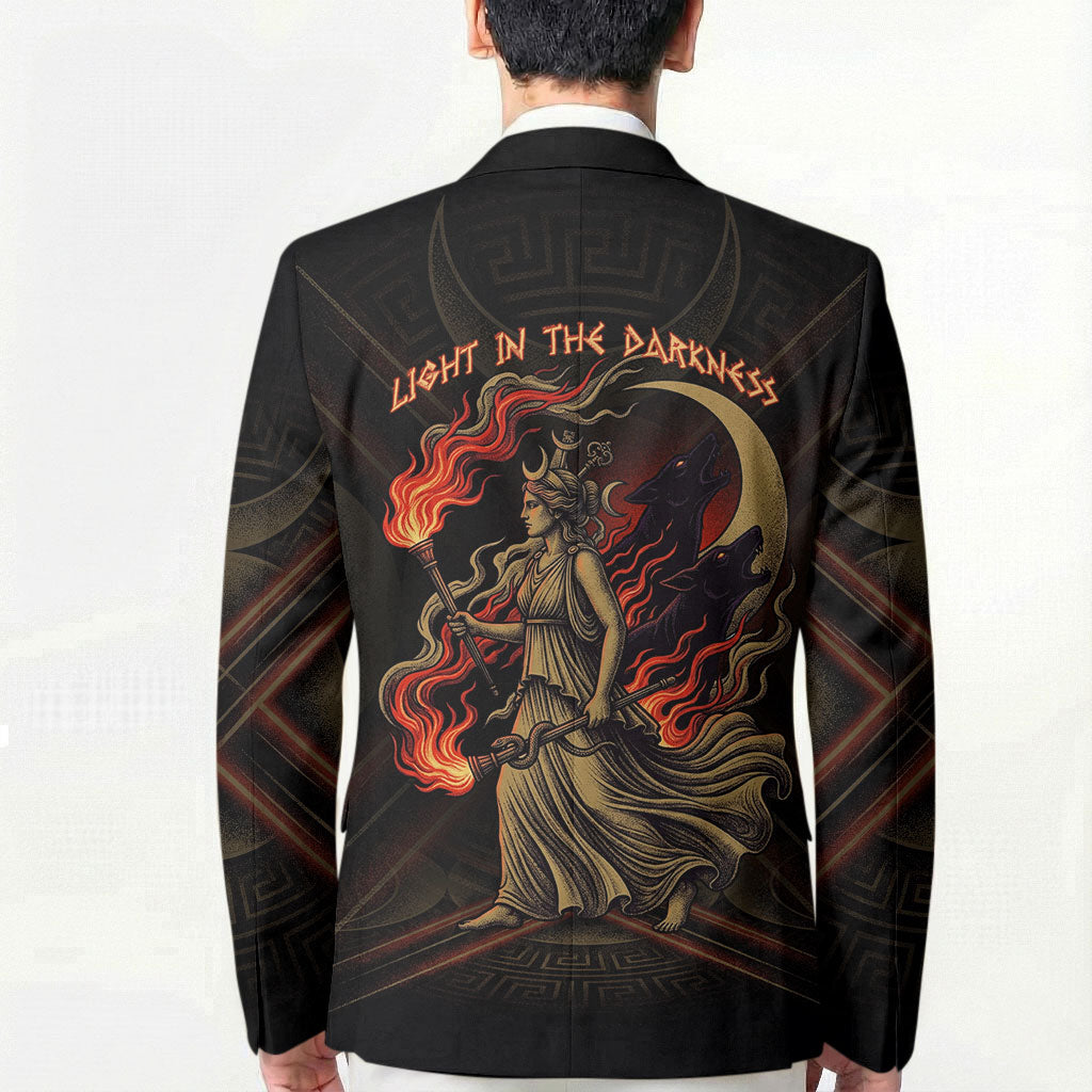 Hecate Triple Goddess Blazer Greek Hecate Flaming Torches Key Snake And Hounds