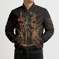 Hecate Triple Goddess Bomber Puffer Jacket Greek Hecate Flaming Torches Key Snake And Hounds
