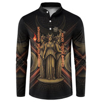Hecate Triple Goddess Button Sweatshirt Greek Hecate Flaming Torches Key Snake And Hounds