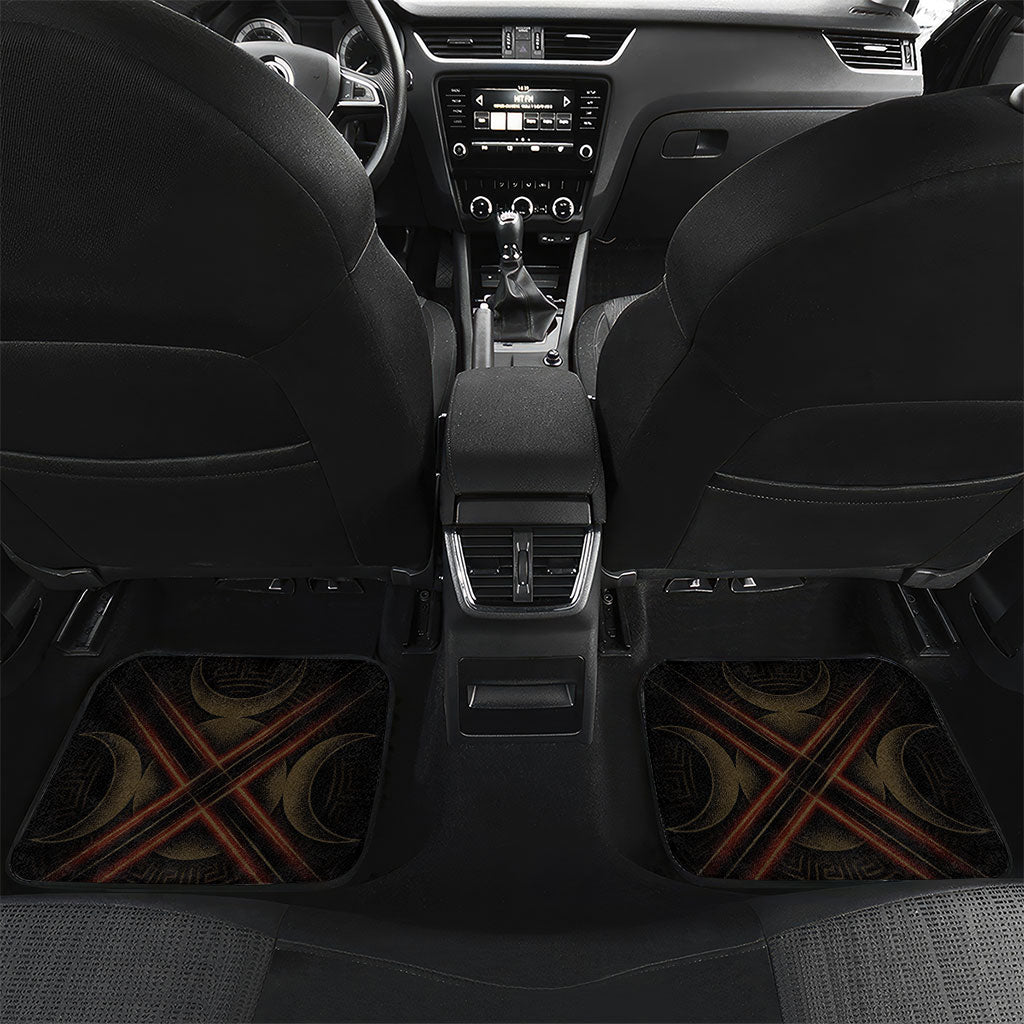 Hecate Triple Goddess Car Mats Greek Hecate Flaming Torches Key Snake And Hounds