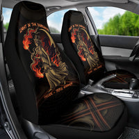Hecate Triple Goddess Car Seat Cover Greek Hecate Flaming Torches Key Snake And Hounds