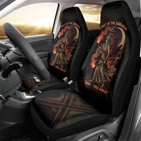 Hecate Triple Goddess Car Seat Cover Greek Hecate Flaming Torches Key Snake And Hounds