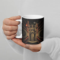 Hecate Triple Goddess Ceramic Mug Greek Hecate Flaming Torches Key Snake And Hounds