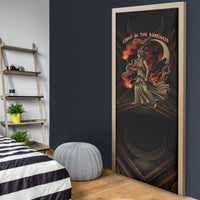 Hecate Triple Goddess Door Cover Greek Hecate Flaming Torches Key Snake And Hounds