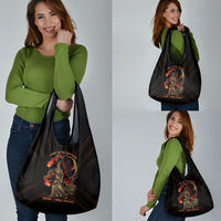 Hecate Triple Goddess Grocery Bag Greek Hecate Flaming Torches Key Snake And Hounds