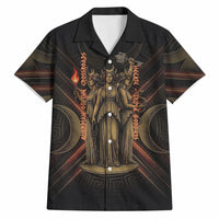 Hecate Triple Goddess Hawaiian Shirt Greek Hecate Flaming Torches Key Snake And Hounds