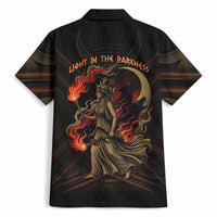 Hecate Triple Goddess Hawaiian Shirt Greek Hecate Flaming Torches Key Snake And Hounds